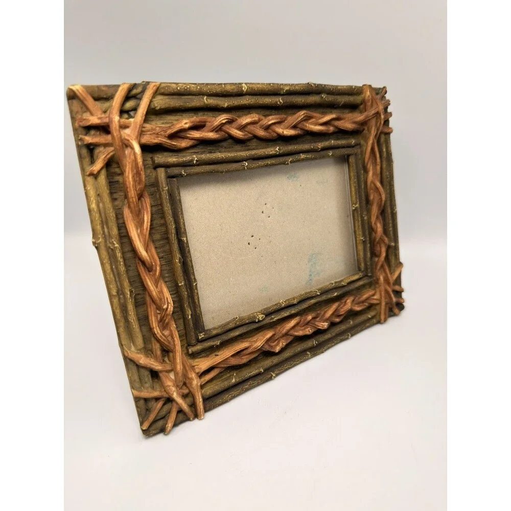 Rustic Twig Vine Picture Frame Woodland Cabin Lodge Nature Cottage Farmhouse